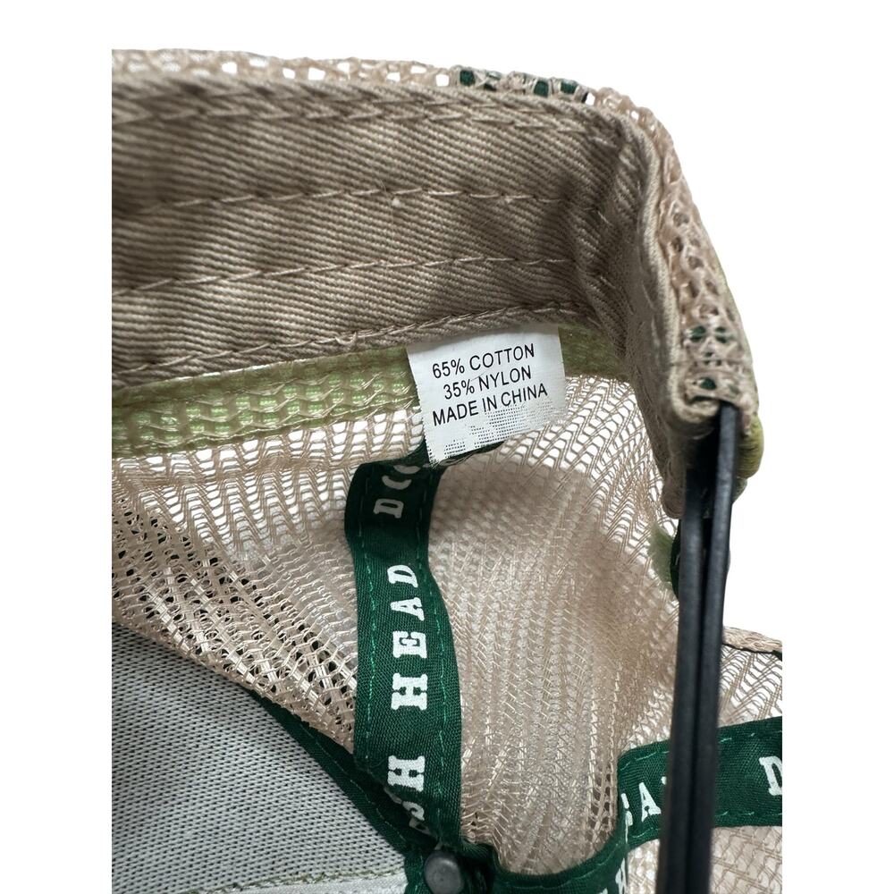 DOGFISH HEAD Brewery Striped Mesh SnapBack Hat One Size Adult Green Logo Cap - Picture 6 of 8